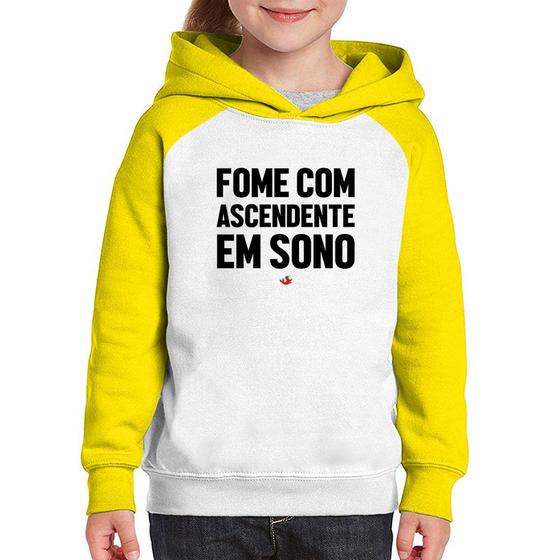 Imagem de Moletom Infantil Fome com ascendente em sono - Foca na Moda