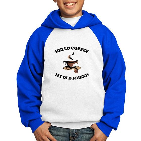 Imagem de Moletom Infantil Hello coffee my old friend - Foca na Moda