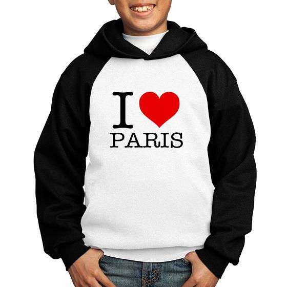 Imagem de Moletom Infantil I love Paris - Foca na Moda