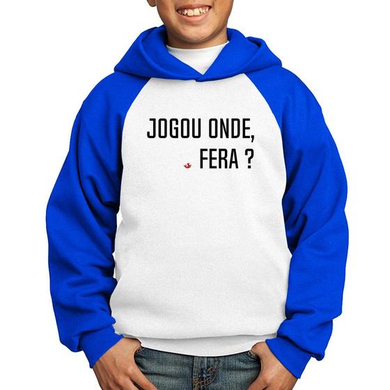 Imagem de Moletom Infantil Jogou onde fera - Foca na Moda