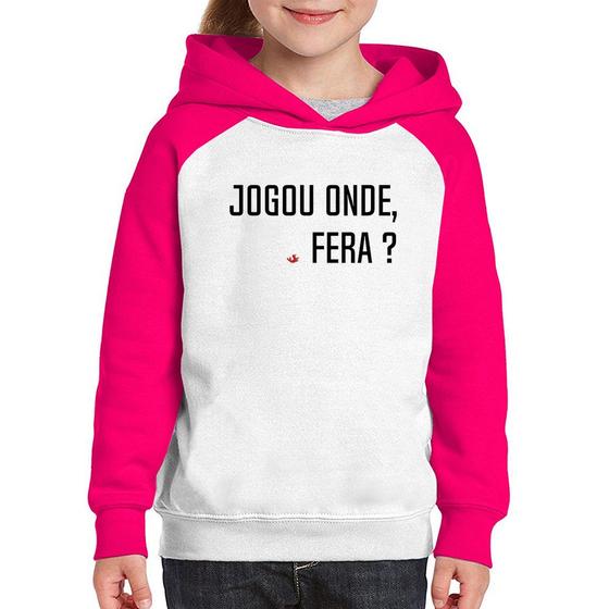 Imagem de Moletom Infantil Jogou onde fera - Foca na Moda