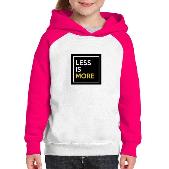 Imagem de Moletom Infantil Less is More - Foca na Moda