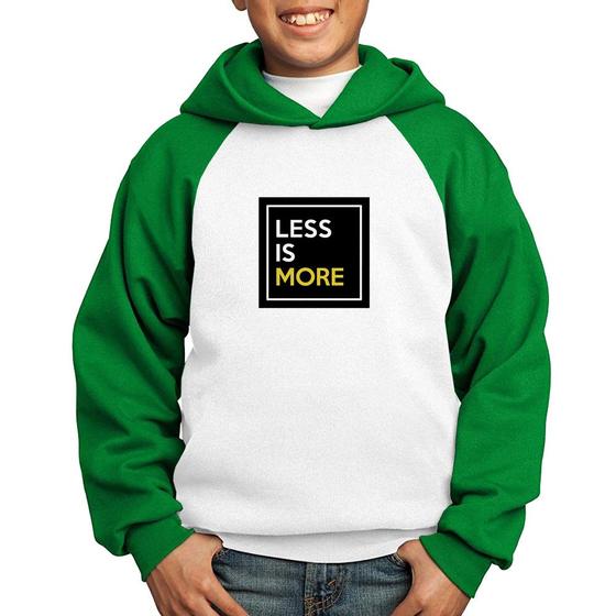 Imagem de Moletom Infantil Less is More - Foca na Moda