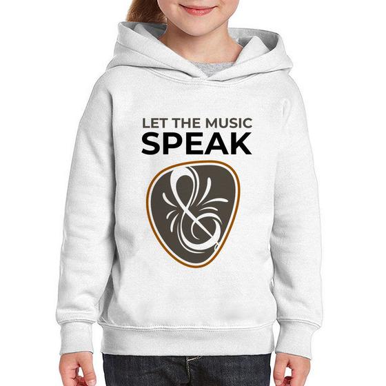 Imagem de Moletom Infantil Let the music speak - Foca na Moda