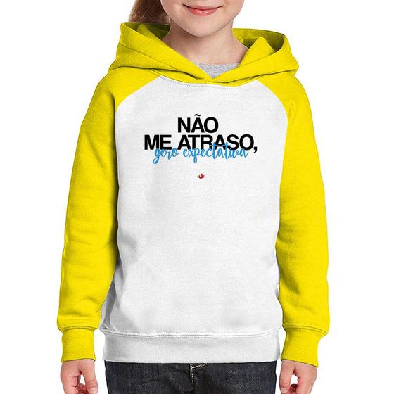 Imagem de Moletom Infantil Não me atraso, gero expectativa - Foca na Moda