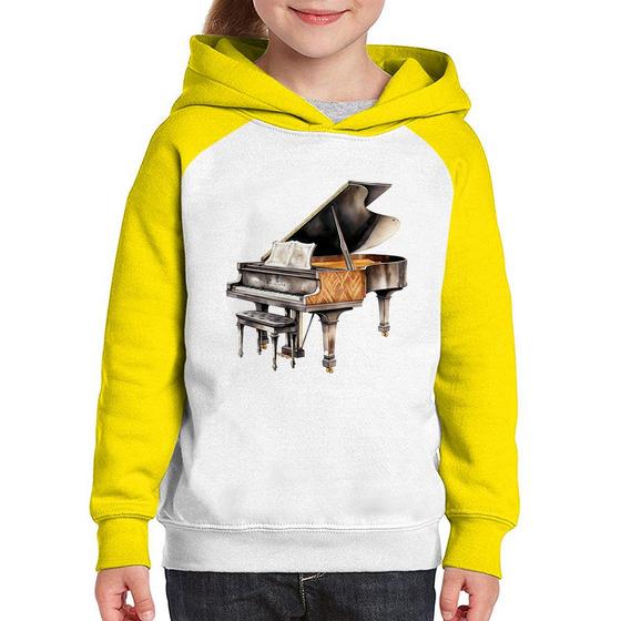 Imagem de Moletom Infantil Piano Arte - Foca na Moda