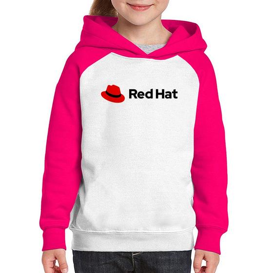 Imagem de Moletom Infantil Red Hat Linux Logo - Foca na Moda