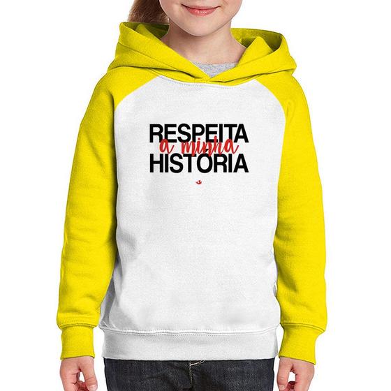 Imagem de Moletom Infantil Respeita a minha História - Foca na Moda