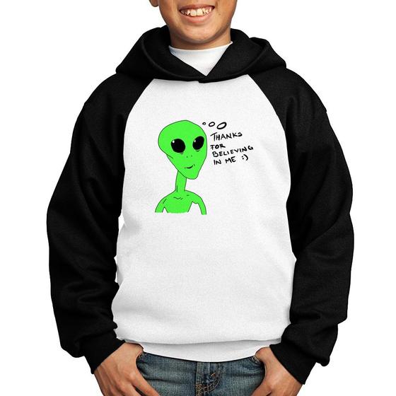 Imagem de Moletom Infantil Thank's For Believing In Me Alien - Foca na Moda