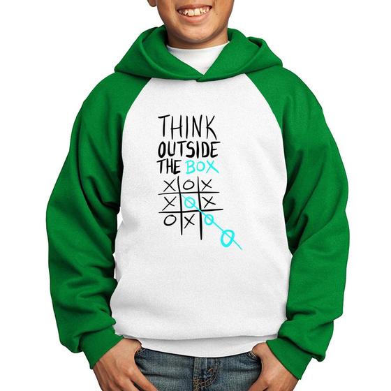 Imagem de Moletom Infantil Think Outside The Box - Foca na Moda