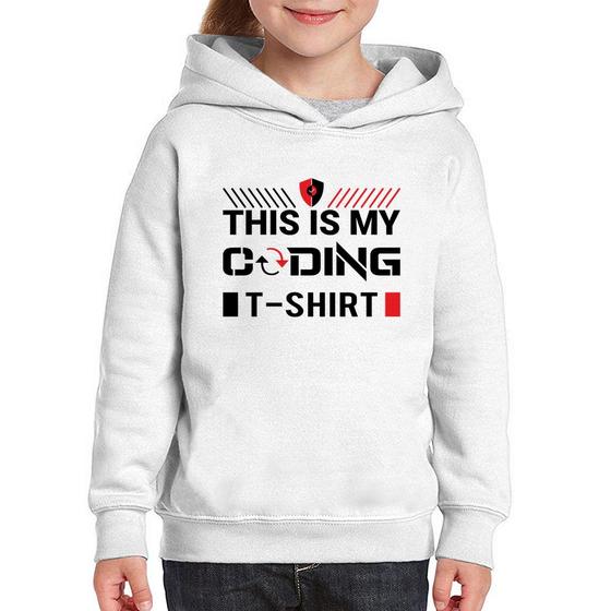 Imagem de Moletom Infantil This is my coding t-shirt - Foca na Moda
