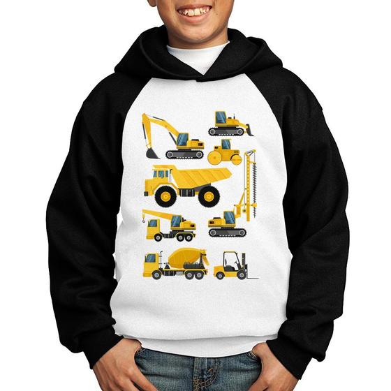 Imagem de Moletom Infantil Veículos de construção - Foca na Moda