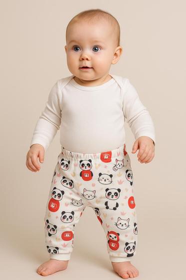 Imagem de Moletom Kit Com 3 Mijão Sem Pé Roupas Bebê Inverno
