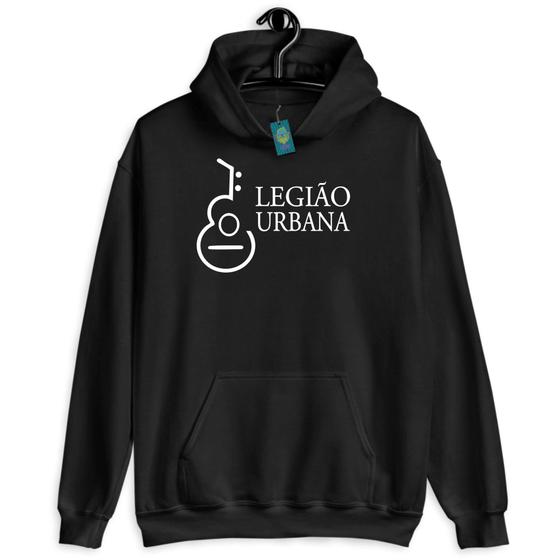 Imagem de Moletom Legião Urbana Rock Banda Mpb Musica Violão Blusa De Frio