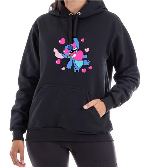 Imagem de Moletom Lilo e Sticth blusa flanelada unissex