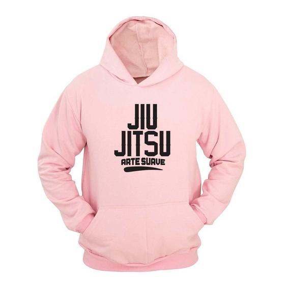Imagem de Moletom Masculino Canguru Com Capuz Estampa Jiu Jitsu Conforto