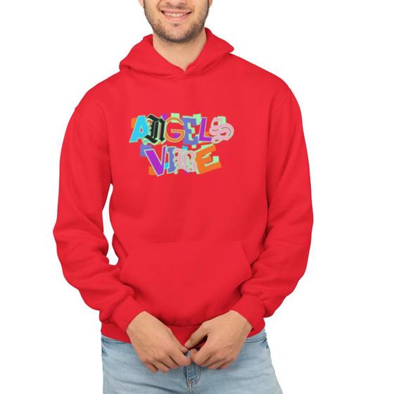 Imagem de Moletom Masculino Feminino Algodão Vibes Capuz