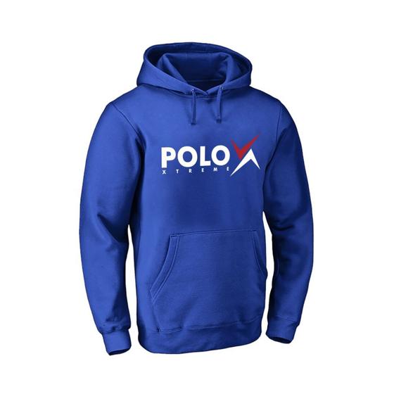 Imagem de Moletom Masculino Polo Blusa De Frio Basico Canguru Bolso e Capuz