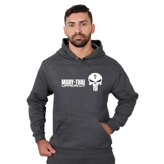 Imagem de Moletom Muay Thai Masculino Feminino Blusa de Frio Canguru - Methodic