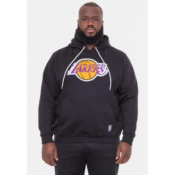 Imagem de Moletom NBA Los Angeles Lakes Plus Size C/ Capuz Masculino