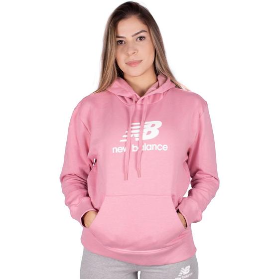 Imagem de Moletom New Balance Essentials Basic Feminino Rosa