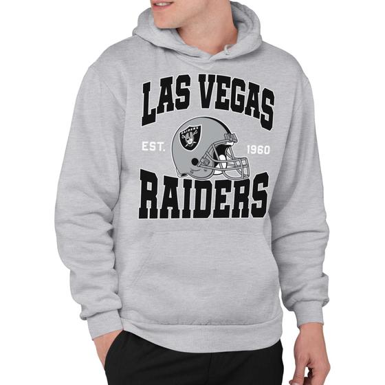 Imagem de Moletom NFL Las Vegas Raiders Unissex - Roupa com Capuz