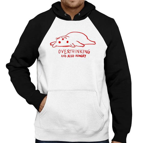 Imagem de Moletom Overthinking And Also Hungry - Foca na Moda