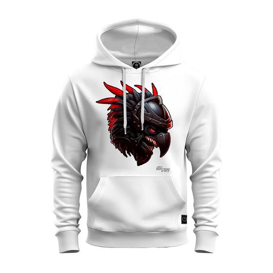 Imagem de Moletom Premium Algodão Unissex Blusa De Frio Bolso e Capuz Aguia Furia