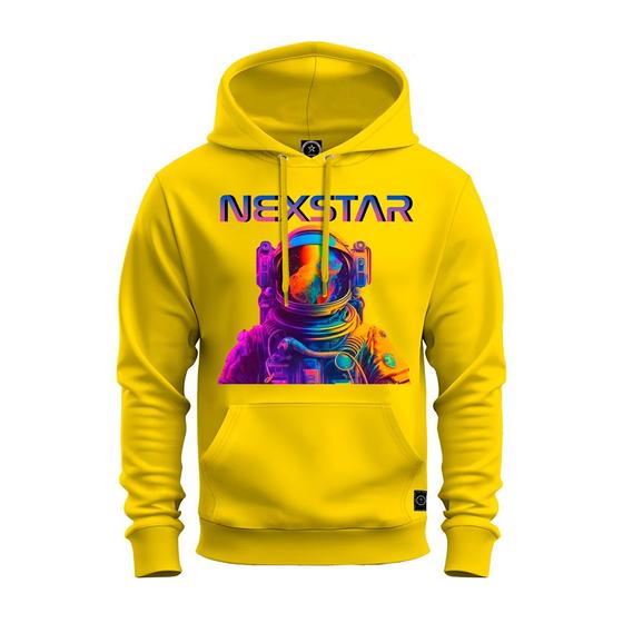 Imagem de Moletom Premium Estampado Confortável Canguru Nexstar Plan Foguete