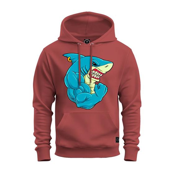 Imagem de Moletom Premium Estampado Confortável Canguru Shark Maromba