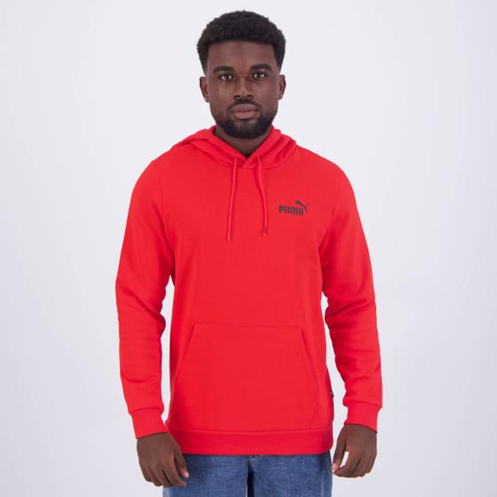 Imagem de Moletom Puma ESS Small Logo Hoodie Vermelho