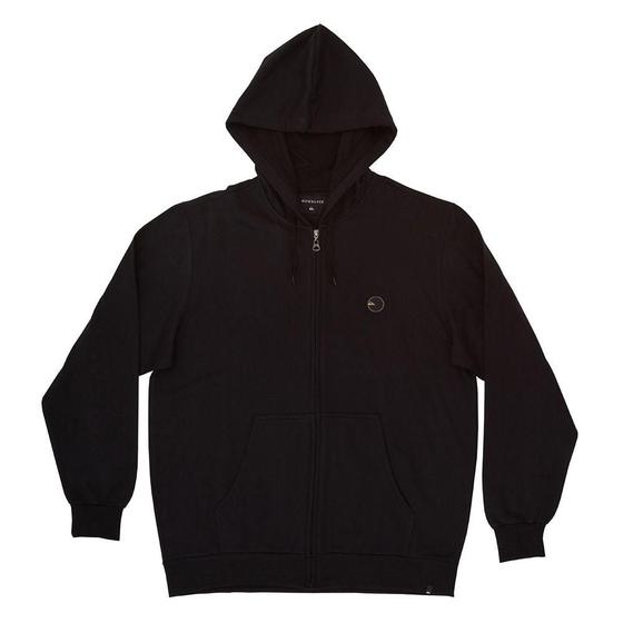 Imagem de Moletom Quiksilver Aberto Patch Round Plus Size Preto