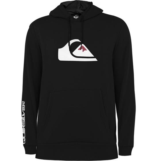 Imagem de Moletom Quiksilver Comp Logo Preto Reforçado 305G com Capuz