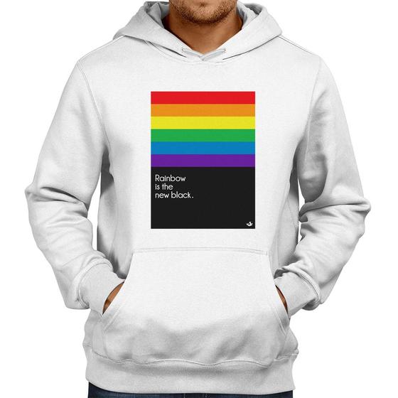 Imagem de Moletom Rainbow is the new black - Foca na Moda