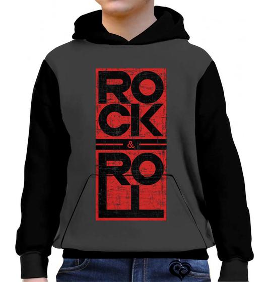 Imagem de Moletom Rock N Roll Infantil UNISSEX Blusa canguru