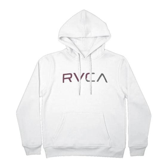 Imagem de Moletom RVCA Canguru Scanner WT23 Masculino Branco