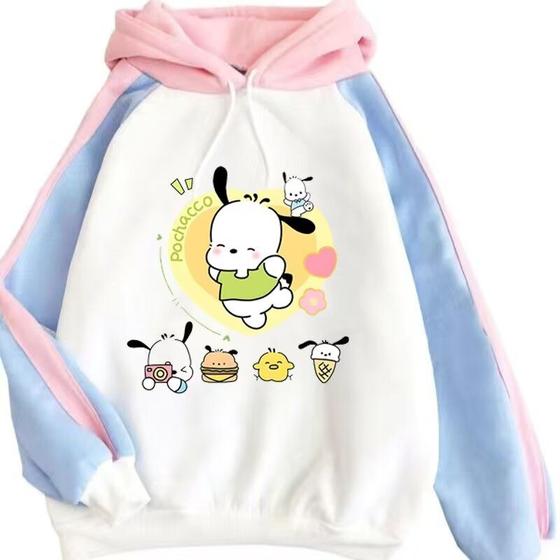 Imagem de Moletom SANMU Color Blocking Pochacco - Design Dançante
