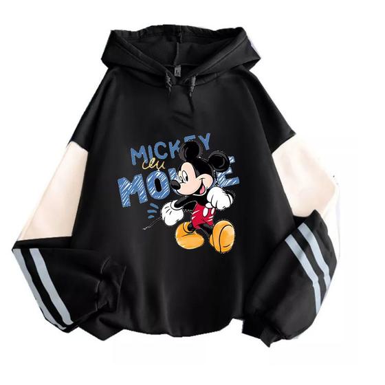 Imagem de Moletom SANMU com Design Color Block Mickey Mouse