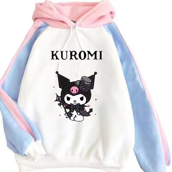 Imagem de Moletom SANMU Solto com Estampa Digital Dark Kuromi