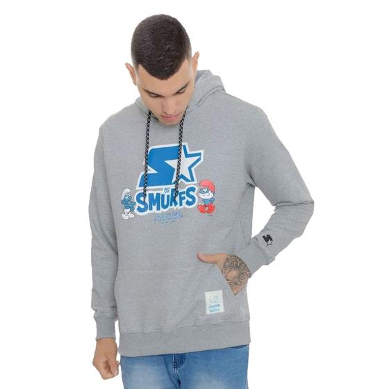 Imagem de Moletom Starter Collab Smurfs Mescla Médio