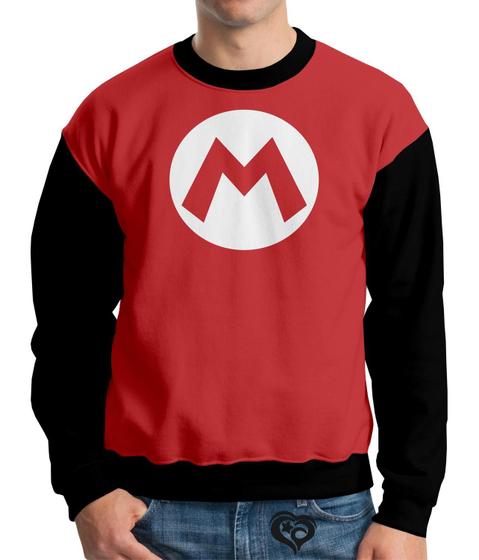 Imagem de Moletom Super Mario Homem Infantil UNISSEX Roupas blusa bros