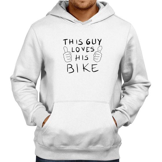 Imagem de Moletom This guy loves his bike - Foca na Moda