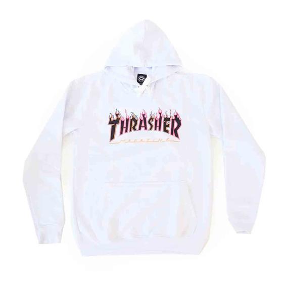 Imagem de Moletom Thrasher Canguru Fechado Double Branco