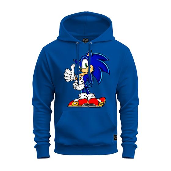 Imagem de Moletom Unissex Premium Algodão Personalizado Sonic