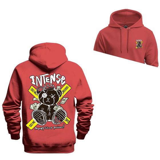 Imagem de Moletom Urso Intense Frente e Costas Blusa De Frio Agasalho Aconchegante