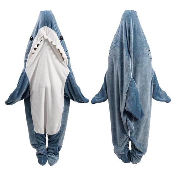 Imagem de Moletom vestível com capuz de tubarão para crianças InKarts Shark Design