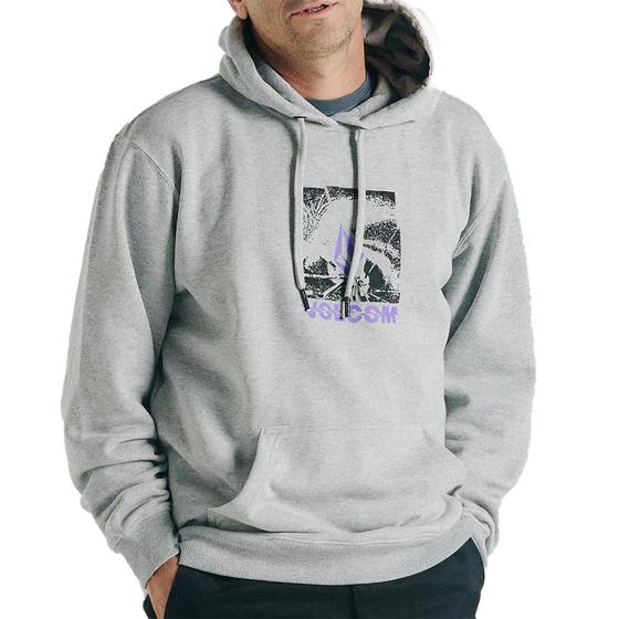 Imagem de Moletom Volcom Canguru Occulator WT24 Masculino Mescla Cinza