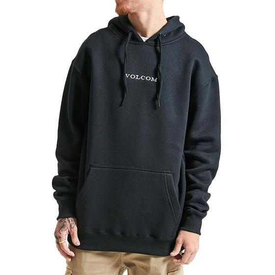 Imagem de Moletom Volcom Canguru Signature WT24 Masculino Preto