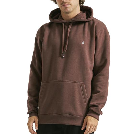 Imagem de Moletom Volcom Canguru Single Stone WT23 Masculino Vinho