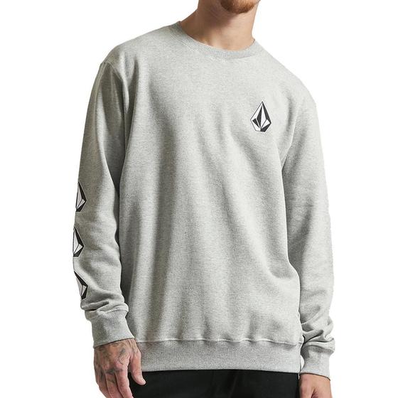 Imagem de Moletom Volcom Careca Iconic WT23 Masculino Mescla Cinza